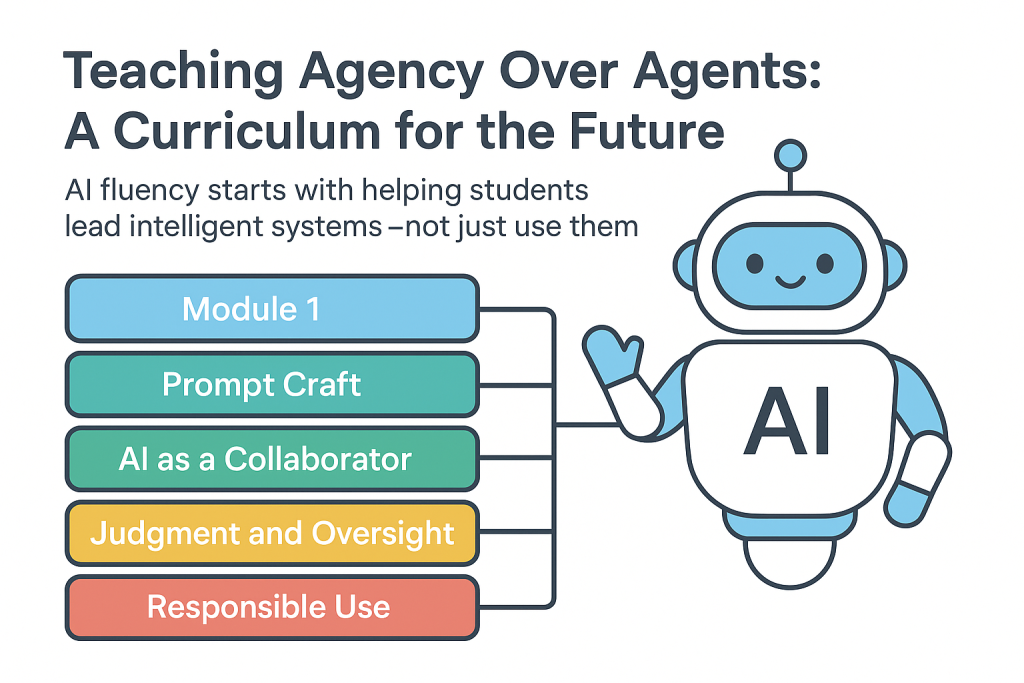 AI curriculum for student agency
