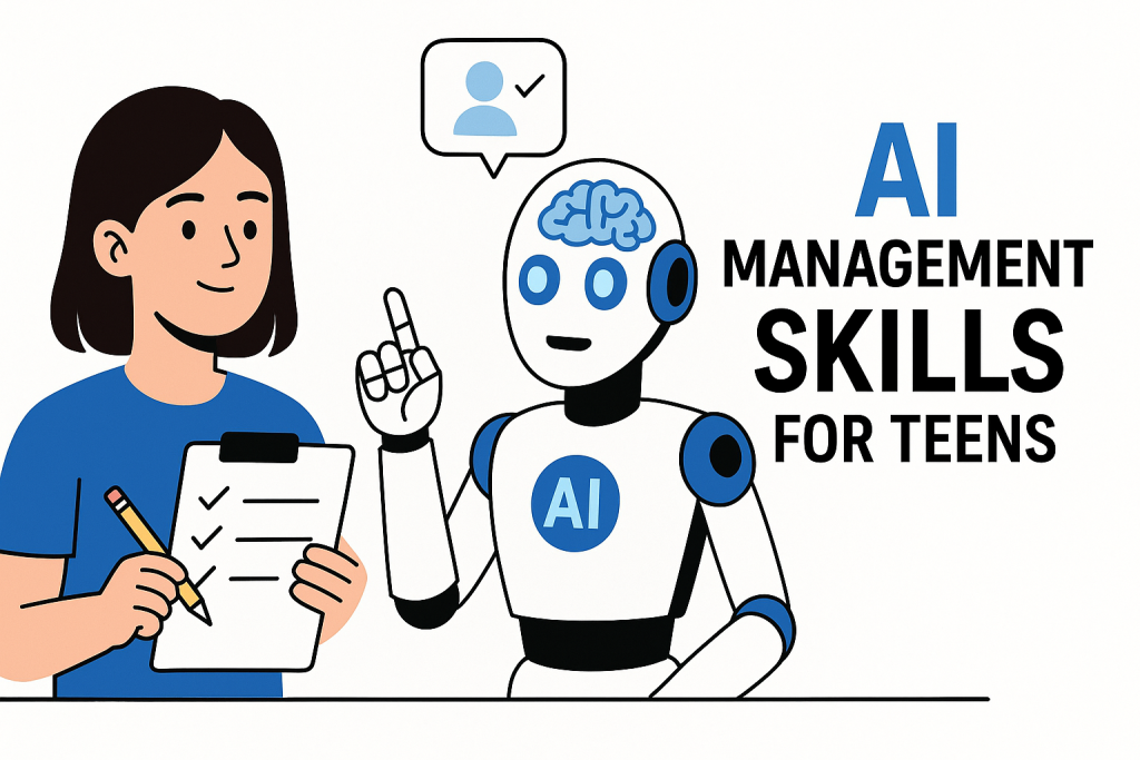 AI management skills for teens