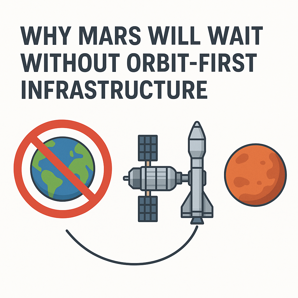 Mars missions orbital infrastructure