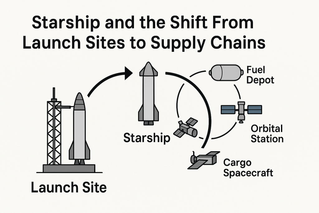 Starship orbital supply chains