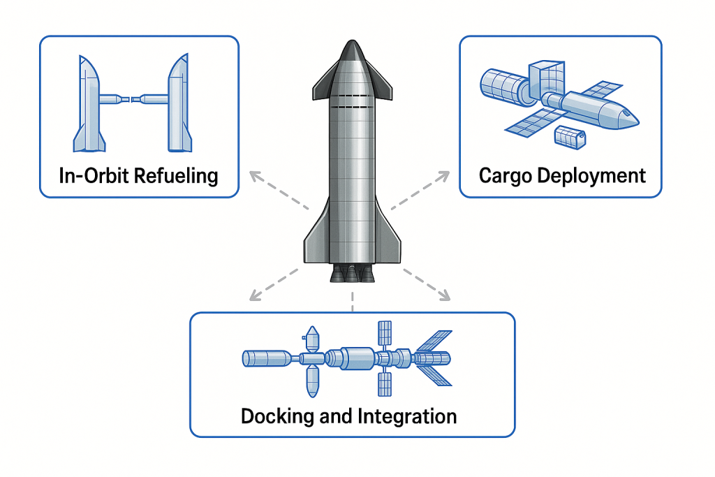 Starship post-launch capabilities