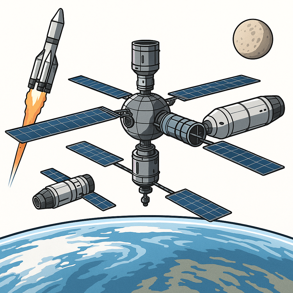 orbital hubs space staging