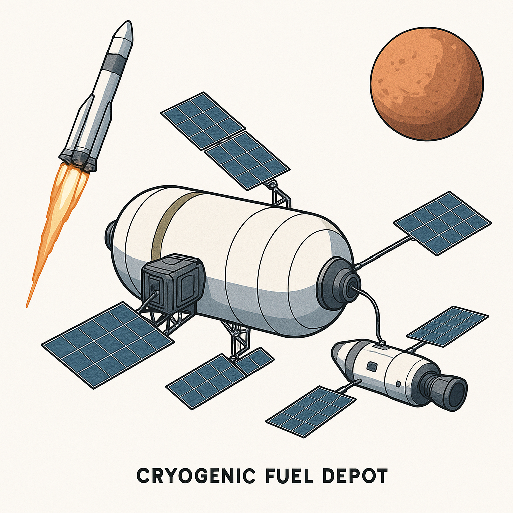 space-based cryogenic fuel depots