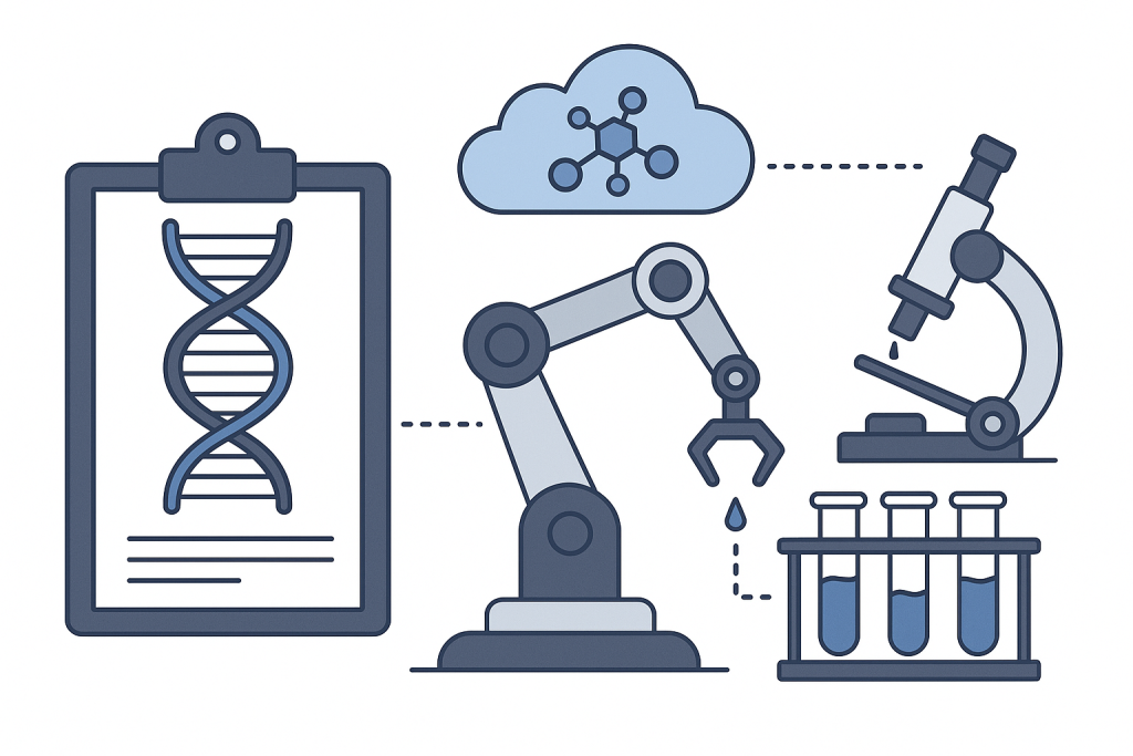 Automation of biology in biofoundries