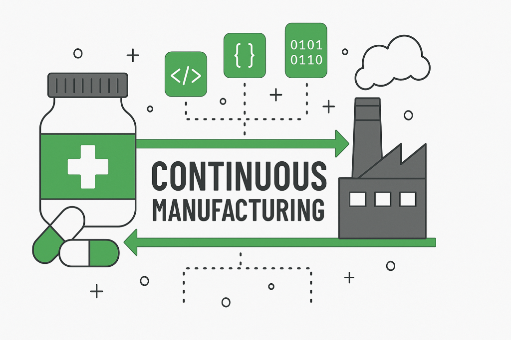 Continuous, software-driven drug manufacturing is replacing batch production. Here’s what changes.