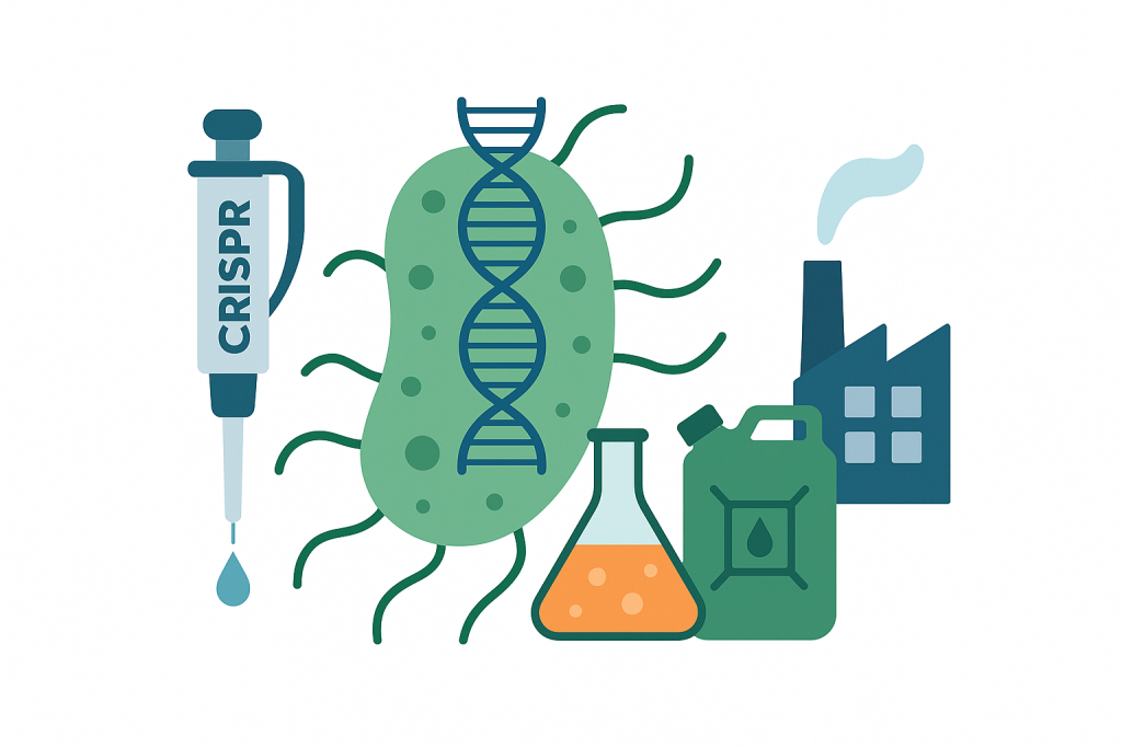 How CRISPR is redesigning microbes to power sustainable fuels, chemicals, and manufacturing.
