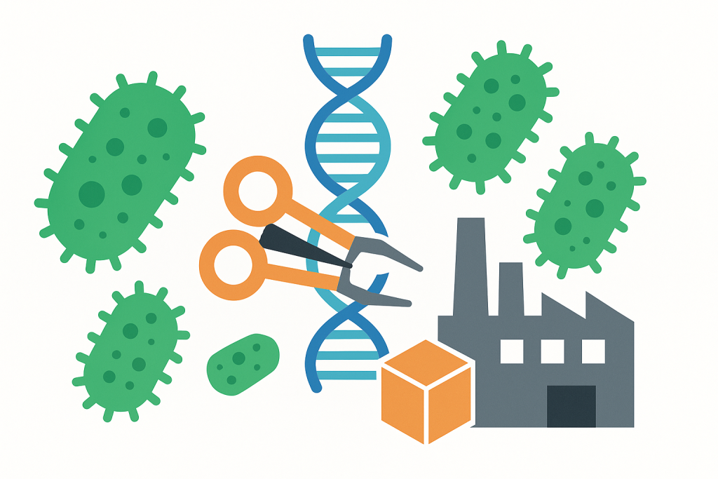 How CRISPR and synthetic biology enable programmable materials and living factories.