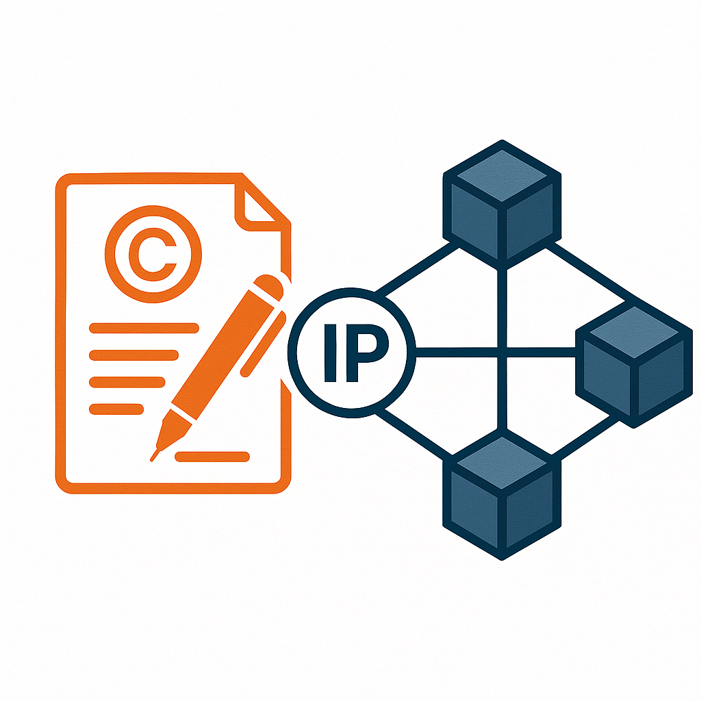 How blockchain verifies authorship and timestamps creative works securely.