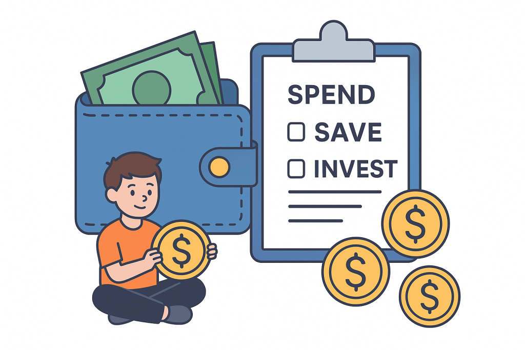 Teach kids budgeting and saving skills for digital token environments.