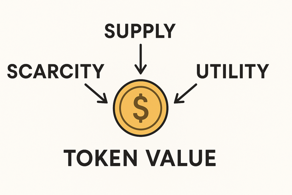 Learn how scarcity, supply, and utility shape token value in digital economies.