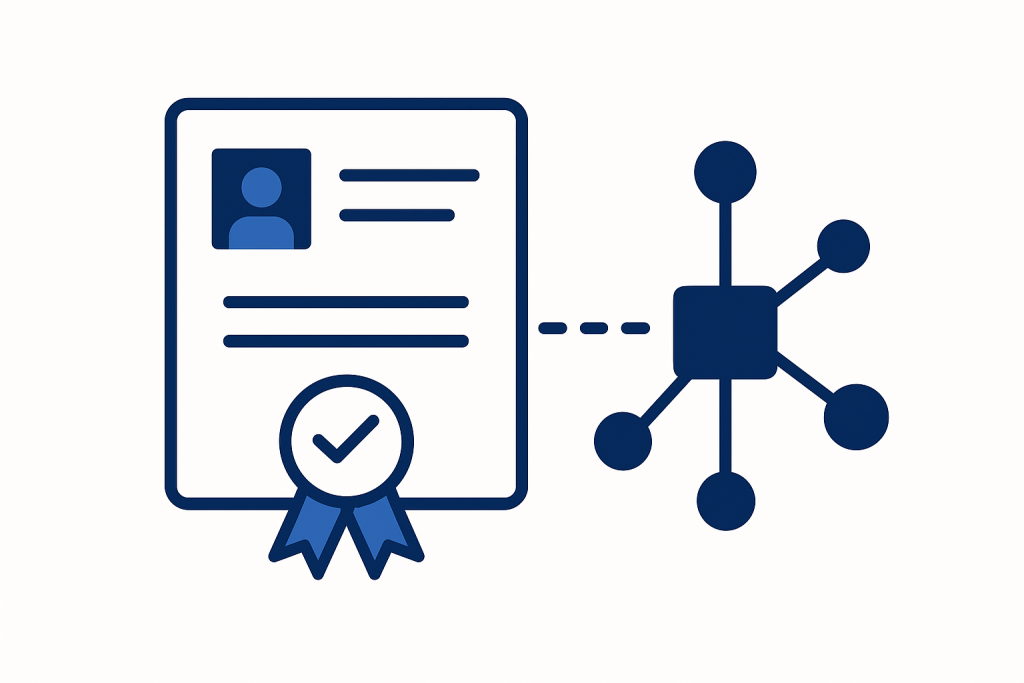How blockchain replaces notaries with automated proof of identity and authenticity.