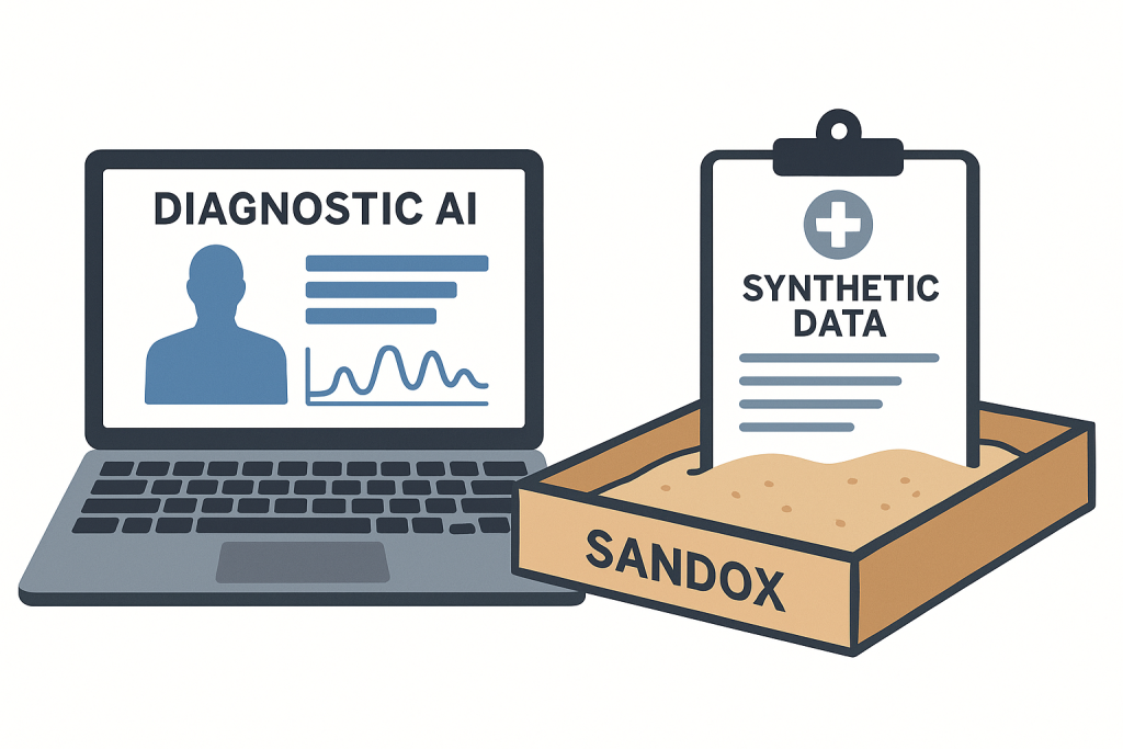 How synthetic data lets hospitals stress-test diagnostic AI on edge cases before real use.