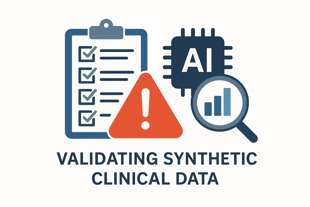 Failure modes and safety checks hospitals use to validate synthetic data for diagnostic AI.
