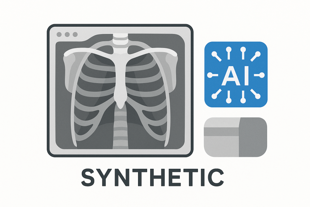 How synthetic X-rays and MRIs boost radiology AI, and why real scans still matter.
