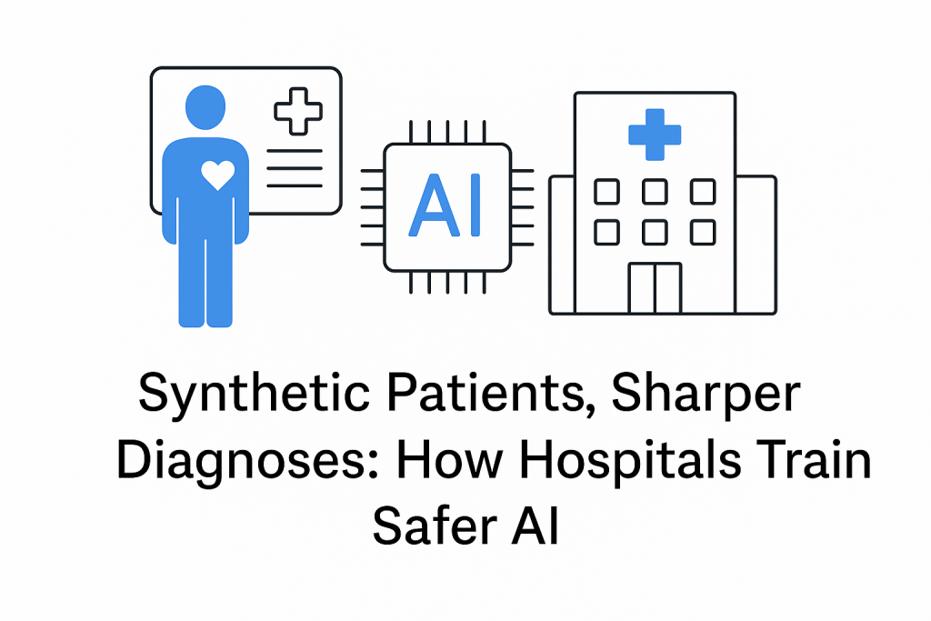 How synthetic medical records train diagnostic AI safely, with realism and privacy checks.